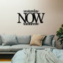 Wallity Now Escultura de Pared de Metal Negra